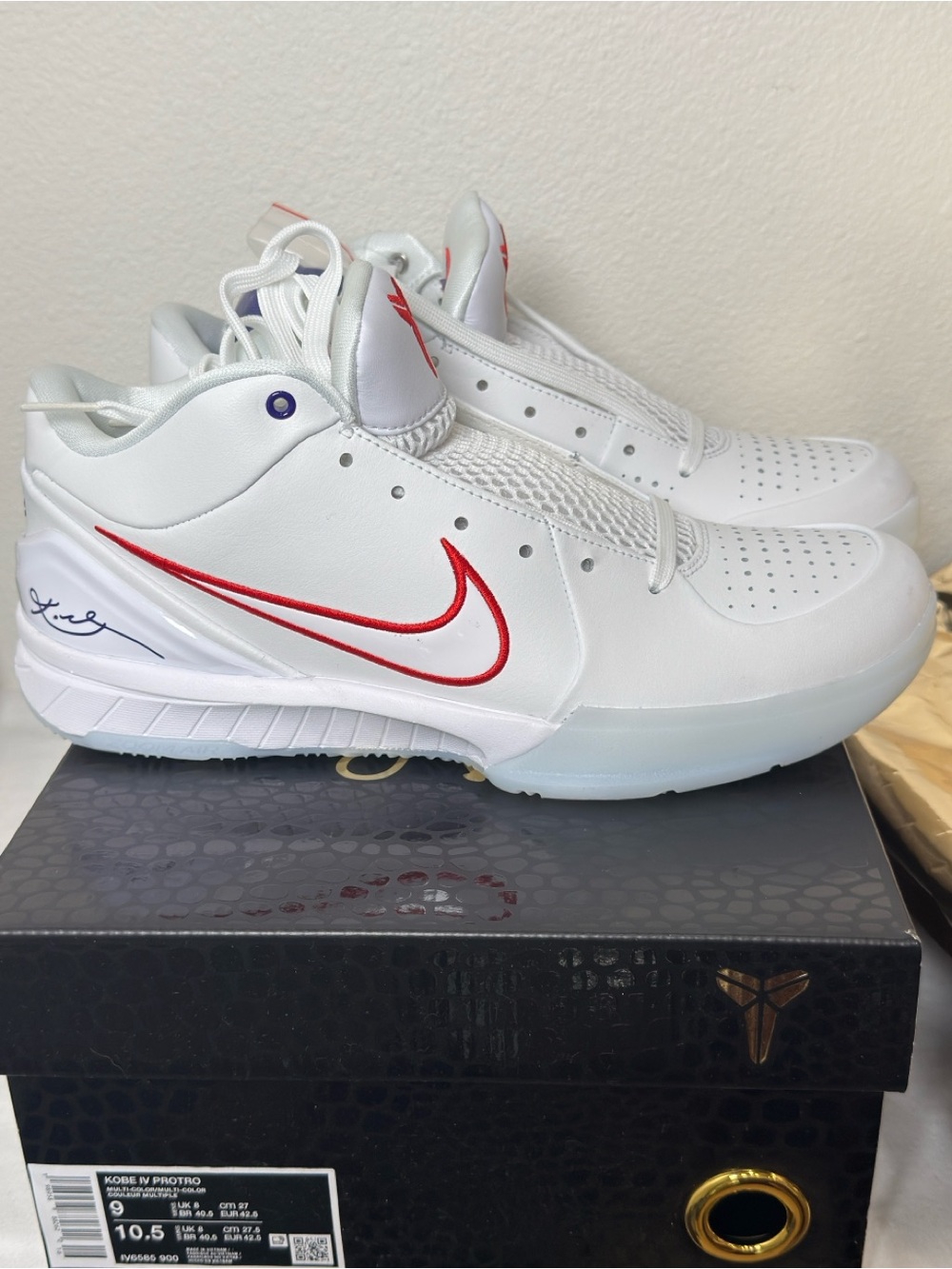 Toronto Raptors Nike Kobe 4 Protro “Draft Day Pack” - Mens Size 9 Opened in Box